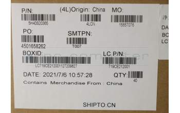 Lenovo 5H40S20365 HEATSINK Heatsink L20YN PINKE