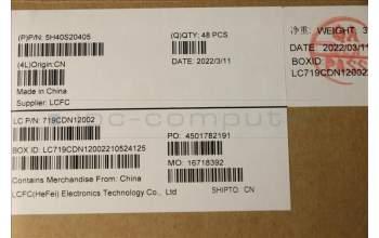 Lenovo 5H40S20405 HEATSINK Heatsink L82KR TAISOL