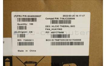 Lenovo 5H40S20527 Heatsink C 82UD Huaying