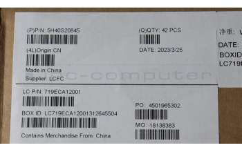 Lenovo 5H40S20845 HEATSINK Heatsink L 82X7 WEIHONG