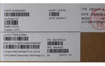 Lenovo 5H40S20923 Heatsink L 83AR GN21 TAISOL