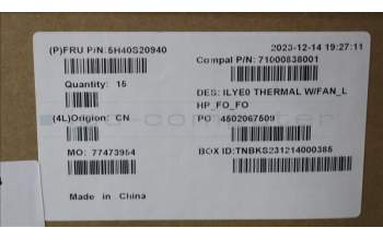 Lenovo 5H40S20940 Thermal module 82Y9