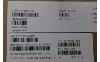 Lenovo 5H40S21152 HEATSINK L 21N9 TAISOL