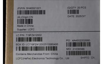 Lenovo 5H40S21221 HEATSINK L 83K8 TAISOL