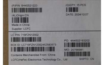 Lenovo 5H40S21223 HEATSINK L 83K7 TAISOL