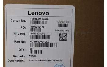 Lenovo 5H40S21285 Heatsink H 83JU PINDAI
