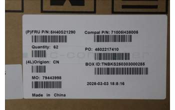 Lenovo 5H40S21290 Heatsink C 83JY HUA