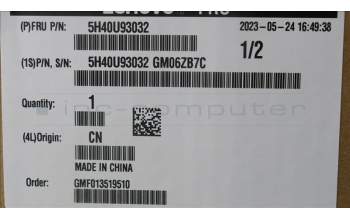 Lenovo 5H40U93032 Hornet CPU Heatsink Active