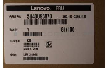 Lenovo 5H40U93070 HEATSINK 125W CPU heatsink Ultra