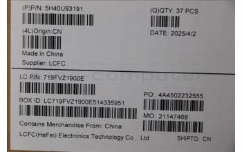 Lenovo 5H40U93191 FRU T5 Top VR HSK,WEIHONG