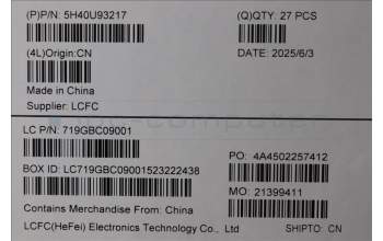 Lenovo 5H40U93217 QC Tiny Neo 30W Heatsink