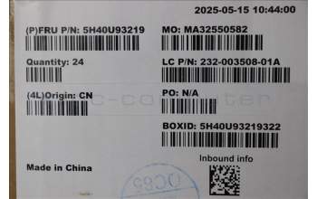 Lenovo 5H40U93219 35W ARL_S UMA CM HS 2024 FRU