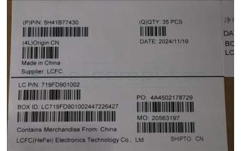 Lenovo 5H41B77430 Thermal Module LT4E1,UMA(U15)