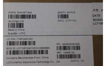 Lenovo 5H41B77445 FRU LE460_UMA_THM_ASSY  WEIHONG