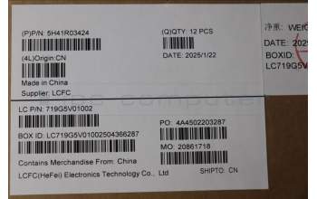 Lenovo 5H41R03424 FRU Heatsink_UMA_THM_FCN