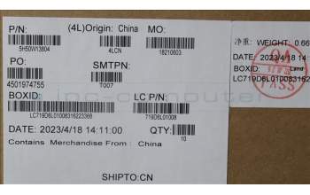 Lenovo 5H50W13804 FRU ACCY KITS HINGE QHD/LP AVC AL