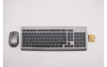Lenovo 5KM0U87467 Tastatur_Maus, 2,4 G, Slowenisch, Grau, Nicht beleuchtet
