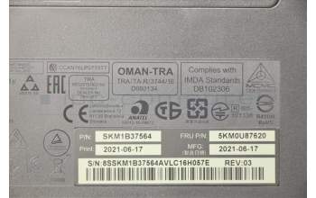 Lenovo 5KM0U87620 KYB_MOUSE Primax R71_G2 2.4G BKG UK