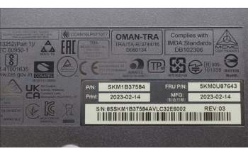 Lenovo 5KM0U87643 Keyboard_Mouse,Wireless,Danish,Black