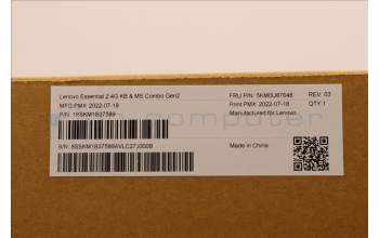 Lenovo 5KM0U87648 Keyboard_Mouse,Wireless,German,Black,Non_Backlight