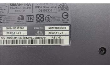 Lenovo 5KM0U87660 Keyboard_Mouse,Wireless,Portuguese,Black,Non_Backlight