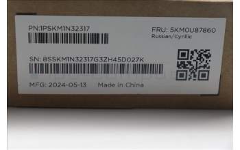 Lenovo 5KM0U87860 Keyboard_Mouse,2.4G,Russian Cyrillic,Luna Grey