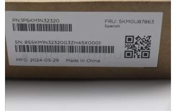 Lenovo 5KM0U87863 Keyboard_Mouse,2.4G,Spanish,Luna Grey