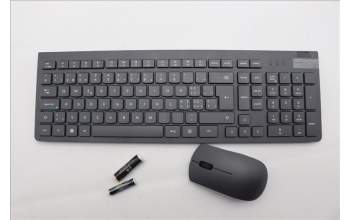 Lenovo 5KM0U87865 Keyboard_Mouse,2.4G,Swiss French/German,Luna Grey