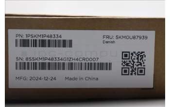 Lenovo 5KM0U87939 AI Keyboard_Mouse,2.4G,Danish,Black