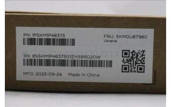 Lenovo 5KM0U87980 Keyboard_Mouse, 2.4G, Ukraine, Luna Grey, Black Wheel