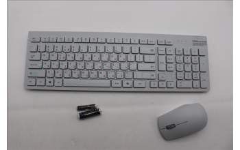 Lenovo 5KM0U88045 AI Keyboard_Mouse,2.4G,Hebrew,Cloud Grey