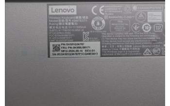 Lenovo 5KM0U88171 AI Keyboard_Mouse, Wireless, USA English, Storm Grey