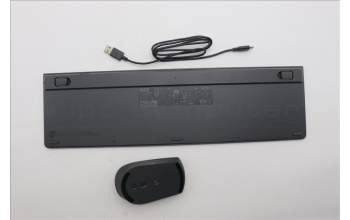 Lenovo 5KM0U88178 AI Keyboard_Mouse, Wireless, French, Storm Grey