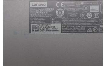 Lenovo 5KM0U88178 AI Keyboard_Mouse, Wireless, French, Storm Grey