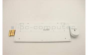 Lenovo 5KM1C40678 Keyboard_Mouse,Wireless,UK English,White Grey,Non_Backlight