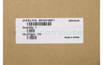 Lenovo 5M10V16971 C-Cover with keyboard, German, Silver, Backlight, UK