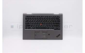 Lenovo 5M10V24852 C-Cover with keyboard,Israel(Hebrew),Iron Grey,WLAN
