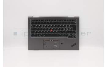 Lenovo 5M10V24856 C-Cover with keyboard, Italian, Iron Grey, WLAN, UK
