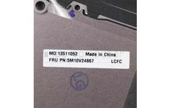 Lenovo 5M10V24867 C-Cover with keyboard, Switzerland, Iron Grey, WLAN, UK