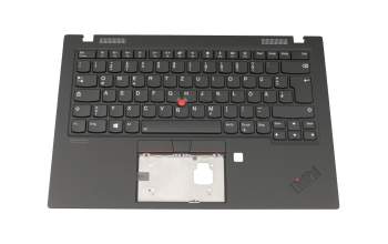 5M10V25577 original Lenovo keyboard incl. topcase DE (german) black/black with backlight and mouse-stick