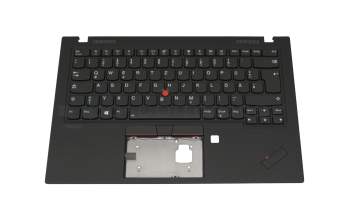 5M10V25613 original Lenovo keyboard incl. topcase DE (german) black/black with backlight and mouse-stick