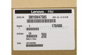 Lenovo 5M10W47585 MECH_ASM,Cover,w/ FPR,BLACK