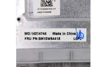 Lenovo 5M10W64418 MECH_ASM BL KB W C Cover ASM GER SLV UK