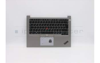 Lenovo 5M10W64422 C-Cover with keyboard,Italian,Silver,Backlight