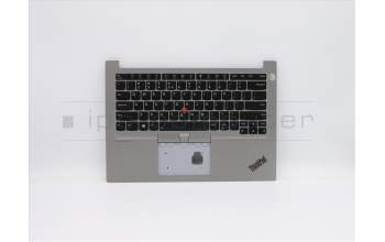 Lenovo 5M10W64433 C-Abdeckung mit Tastatur, Englisch (US, Euro), Silber, Hintergrundbeleuchtung