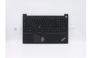 Lenovo 5M10W64621 C-Cover with keyboard, Belgian, Black, Backlight, Fingerprint, UK