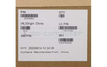 Lenovo 5M10W64621 C-Cover with keyboard, Belgian, Black, Backlight, Fingerprint, UK