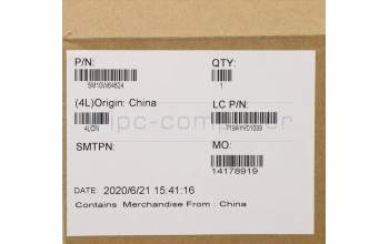 Lenovo 5M10W64624 MECH_ASM FRU ASM BL FPR BK UK FRA