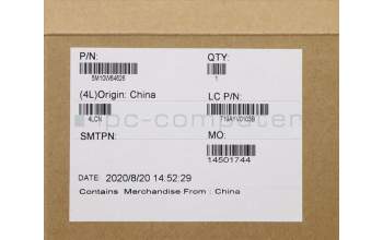 Lenovo 5M10W64626 C-Cover with keyboard, Greek, Black, Backlight, Fingerprint, US