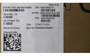 Lenovo 5M10W78896 MECH_ASM C-Cvr+KBD ASM,SLV,SRX